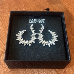 Badgley Mischka Crystal Post Earrings